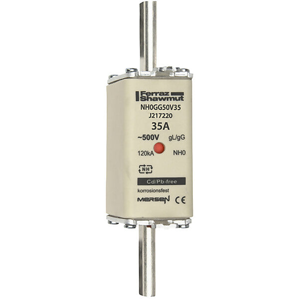 Mersen NH-Sicherungseinsatz SF Gr.0 gG 35A/500V KM NH0GG50V35
